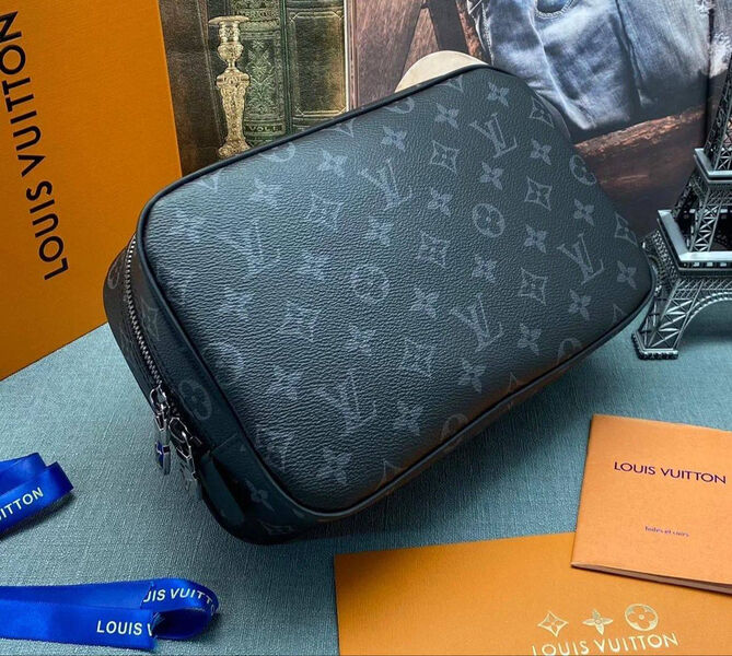 Мужской клатч Louis Vuitton мужской канва черный 150018-3