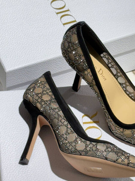 Туфли Christian Dior женский сетка графитовый 172719-4