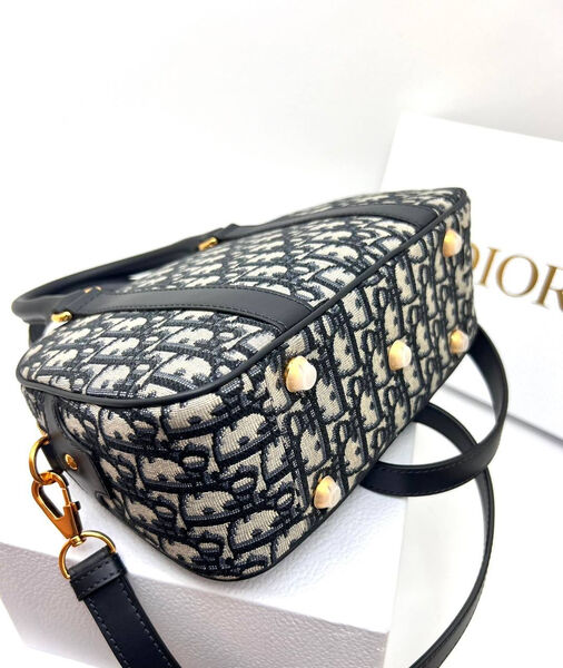 Сумка Christiab Dior женский текстиль черный 153074-6