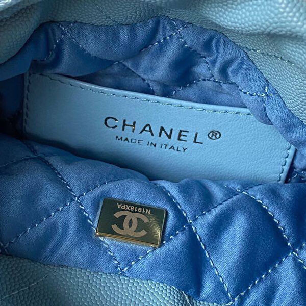 Сумка Chanel 22 женский кожа бирюзовый 126352-9