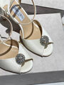 Босоножки Jimmy Choo женский кожа белый 138740-2