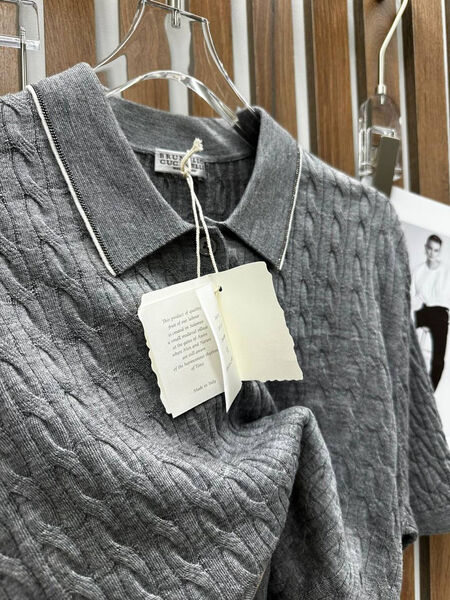 Костюм Brunello Cucinelli женский вязаная ткань графитовый 146034-2