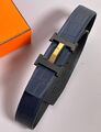 Мужской ремень Hermès мужской кожа синий 152861-1