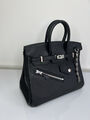 Сумка Hermès Birkin 25 женский кожа черный 139363-2