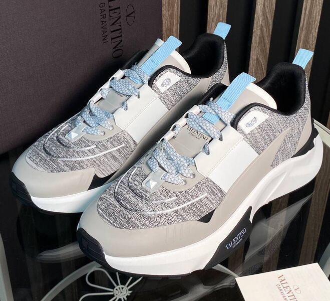 Мужские кроссовки Valentino мужской текстиль темно-серый 151507