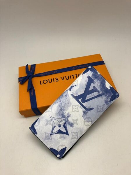 Кошелек Louis Vuitton женский кожа бирюзовый 31951-2