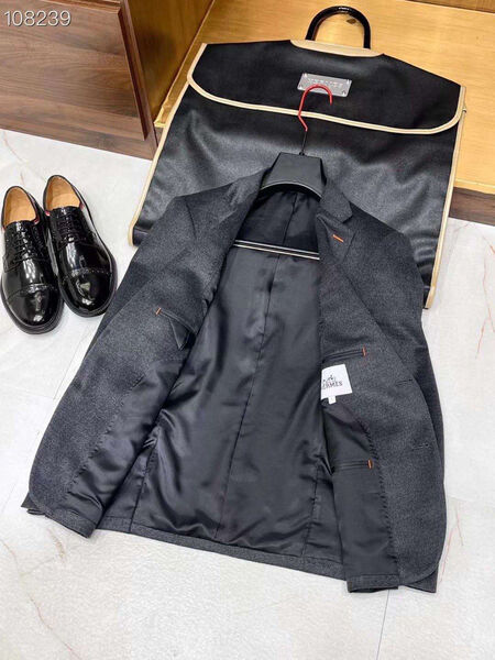 Мужской пиджак Hermès мужской графитовый 130609-3