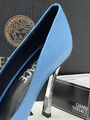 Туфли Versace женский кожа бирюзовый 97428-2