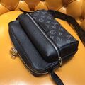 Мужская сумка мессенджер Louis Vuitton Outdoor Pm мужской кожа черный 42846-7