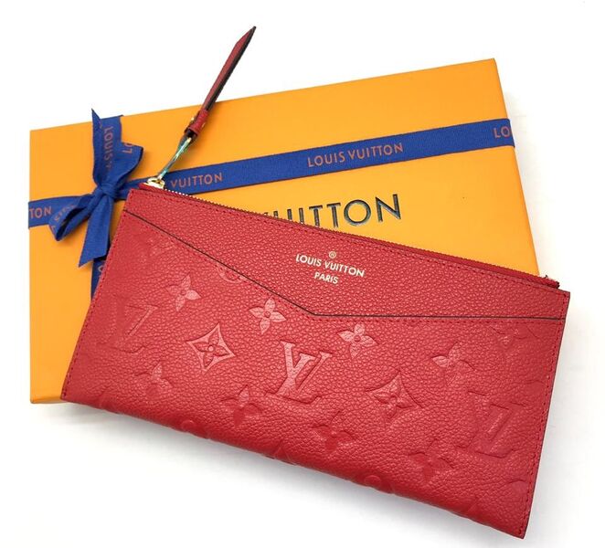 Кошелек Louis Vuitton женский канва бордовый 31940