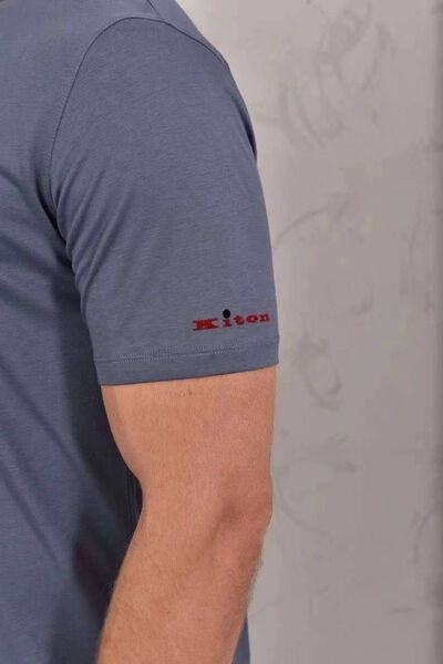 Мужская футболка Kiton мужской синий 155157-6
