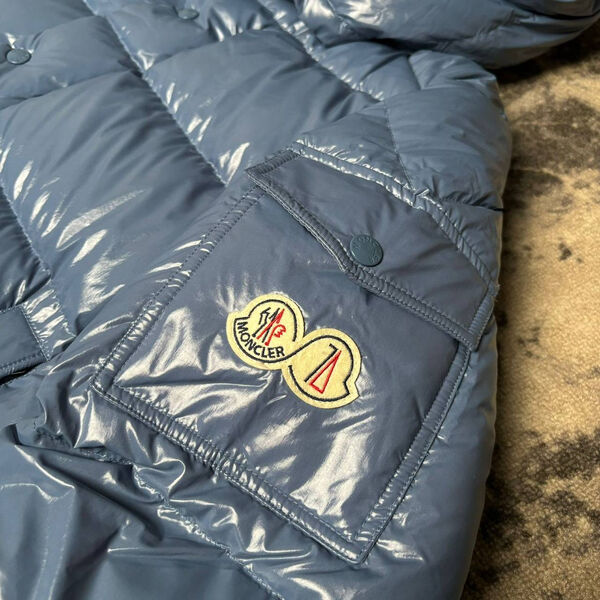 Мужской пуховик Moncler мужской бирюзовый 171390-2