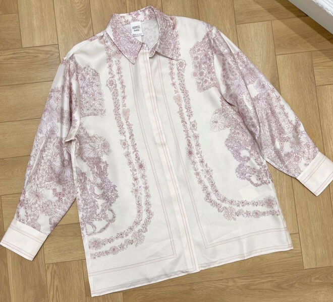 Рубашка Hermès женский фиолетовый 188440-2