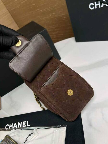 Сумка Chanel женский замша коричневый x7753936-1-3