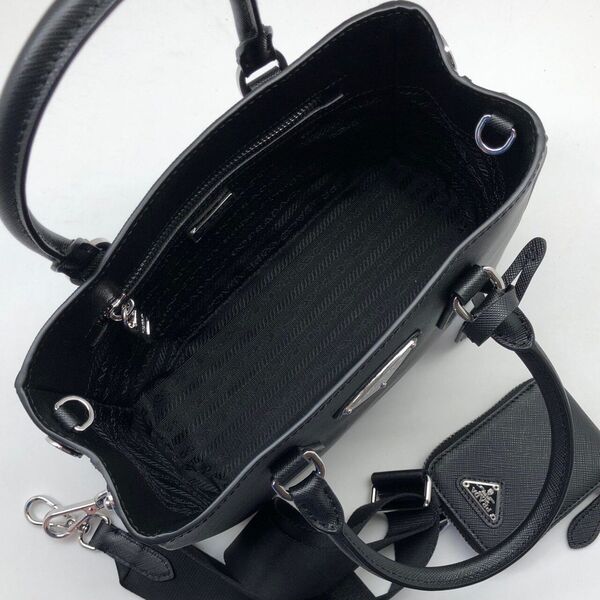 Сумка Prada женский кожа черный 77057-2