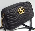 Сумка Gucci Gg Marmont женский кожа,канва черный,серебристый 75154