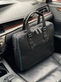 Мужской портфель Montblanc мужской кожа черный 52097-3