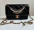 Сумка Chanel женский кожа черный 155758-1