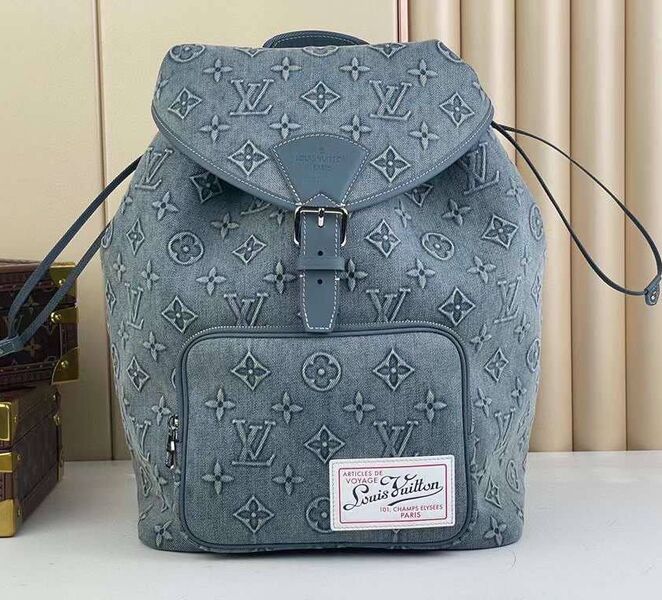 Мужской рюкзак Louis Vuitton мужской джинса графитовый 145924