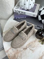 Лоферы Brunello Cucinelli женский овчина бежевый 39760-12