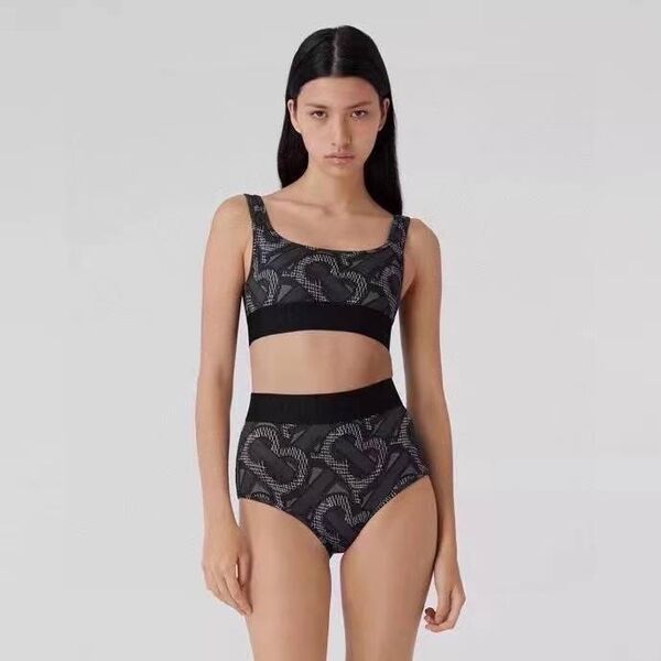 Купальник Burberry женский графитовый 37023-3