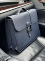 Мужской портфель Hermès мужской кожа синий 108400-2