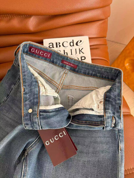 Джинсы Gucci женский джинса графитовый 180603-4