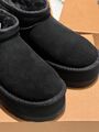 Угги Ugg Platform Mini женский замша черный 167673-3