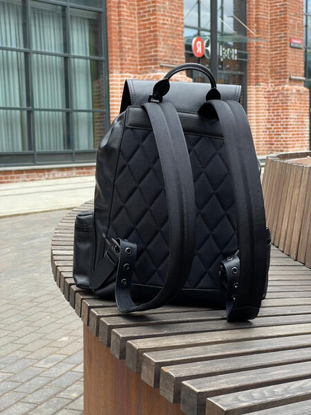 Мужской рюкзак Burberry мужской кожа черный 108656-5
