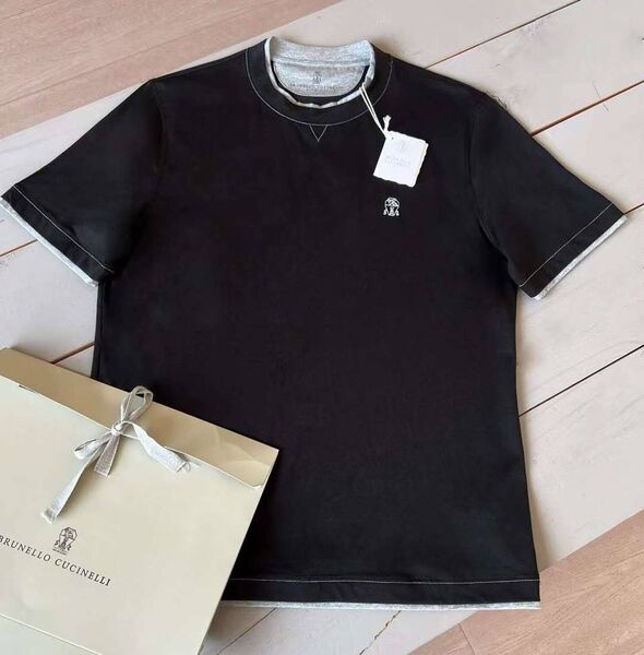 Мужская футболка Brunello Cucinelli мужской черный 173544