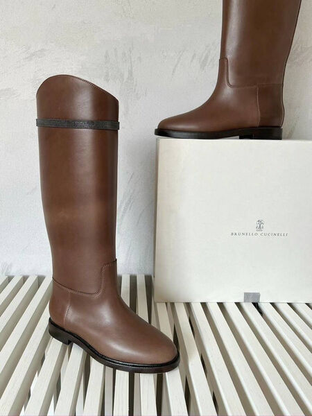 Сапоги Brunello Cucinelli женский кожа 130186-2