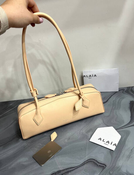 Сумка Alaïa женский кожа бежевый 152510-3