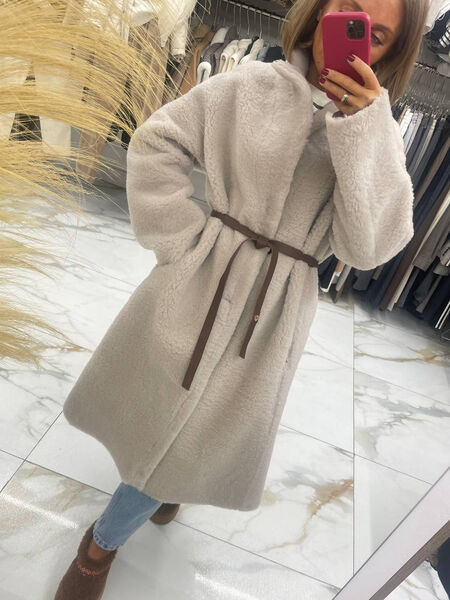 Дубленка двухсторонняя Loro Piana женский кожа белый 133627-3