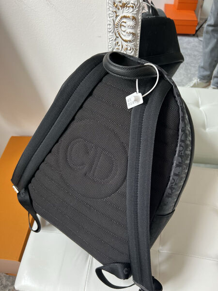 Мужской рюкзак Christian Dior мужской кожа черный 149873-3
