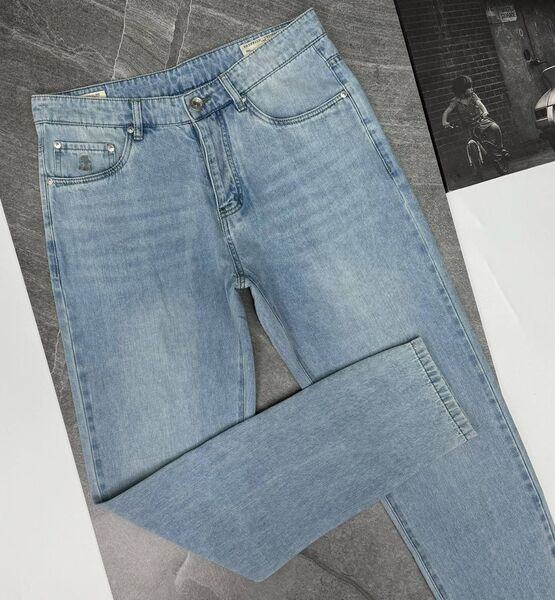 Мужские джинсы Brunello Cucinelli мужской джинса бирюзовый 153217