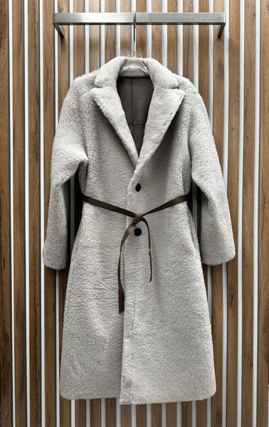 Дубленка двухсторонняя Loro Piana женский кожа белый 133627-4