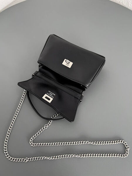 Сумка Balenciaga Nano женский кожа черный 182444-4