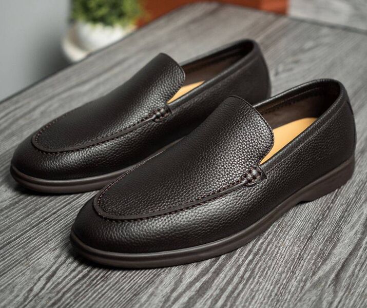 Мужские лоферы Loro Piana мужской кожа 158447