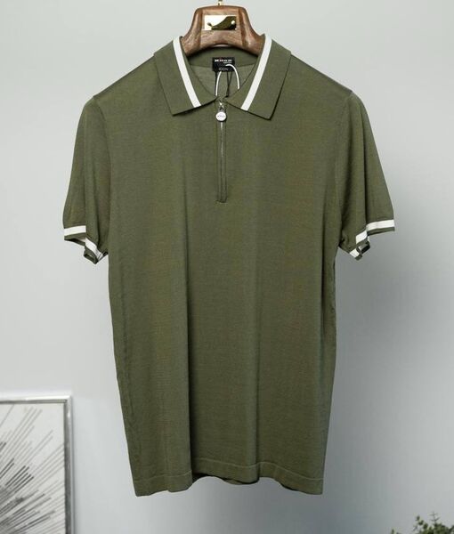 Мужское поло Kiton мужской болотный 191418