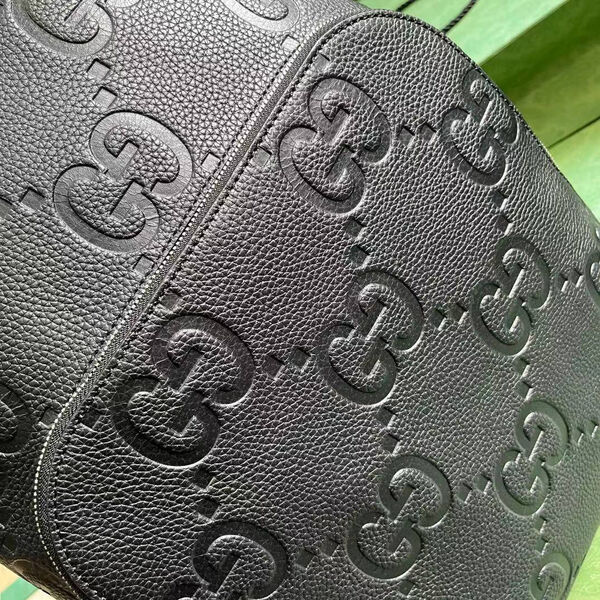 Мужской рюкзак Gucci мужской кожа черный 143072-6
