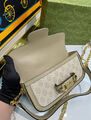 Сумка Gucci Horsebit 1955 женский канва графитовый 137915-5