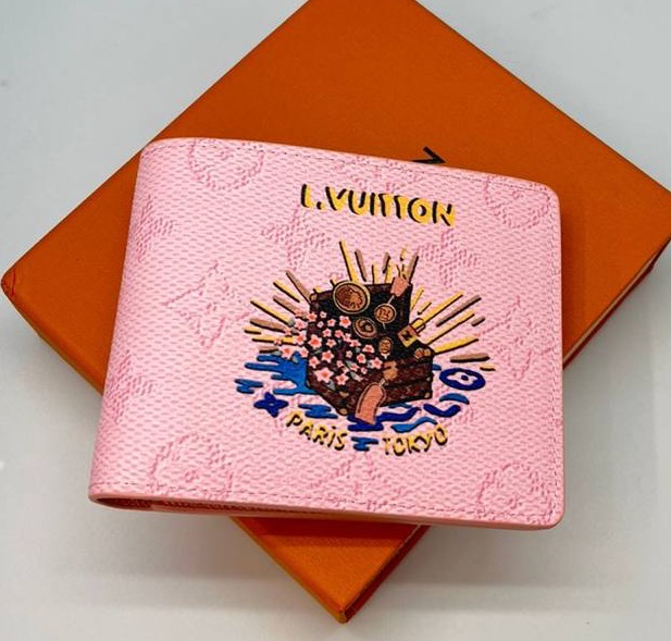 Портмоне Louis Vuitton женский кожа розовый 197028