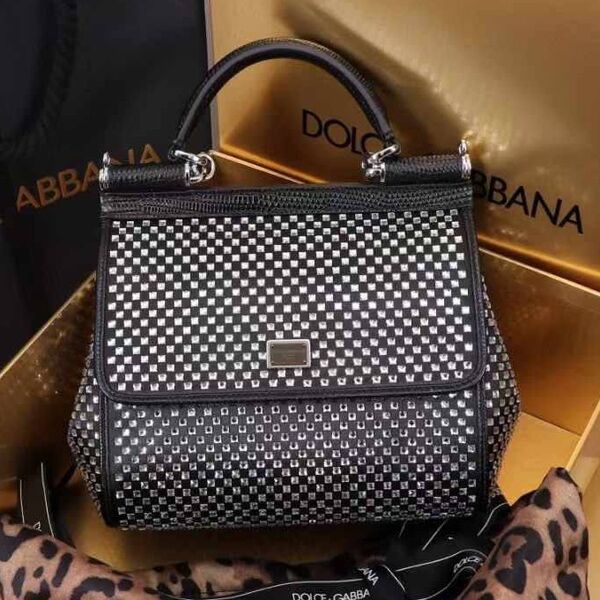 Сумка Dolce & Gabbana женский черный,серебристый 172344