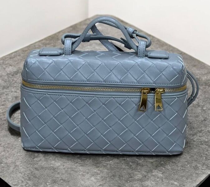 Сумка Bottega Veneta женский кожа бирюзовый 192224