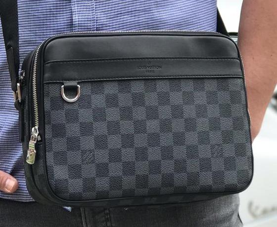 Мужская сумка мессенджер Louis Vuitton мужской канва графитовый 41191