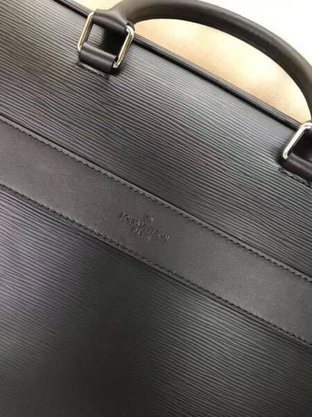 Мужской портфель Louis Vuitton мужской кожа черный 100124-2