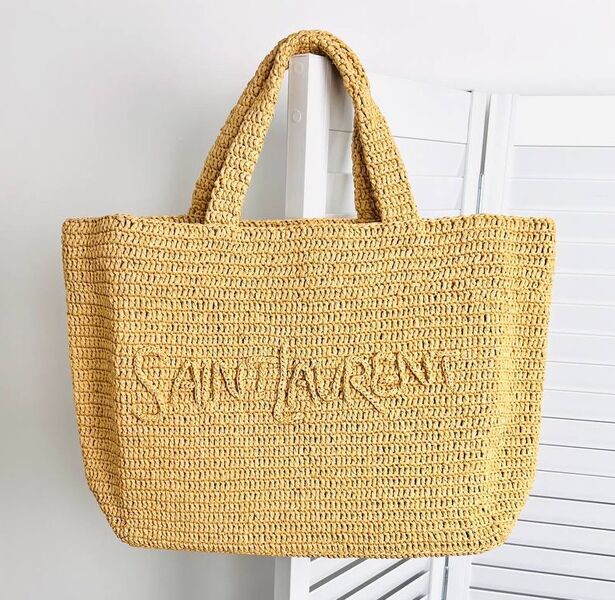 Сумка Saint Laurent женский солома бежевый 156287