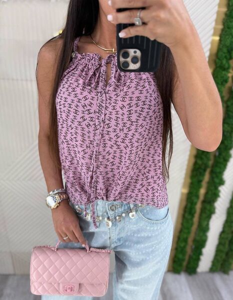 Топ Chanel женский сиреневый 186462