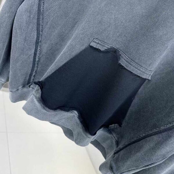 Худи Balenciaga мужской серый k0300085-1-6