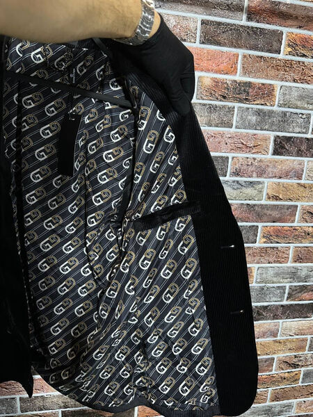 Мужской пиджак Zegna мужской черный 156891-6